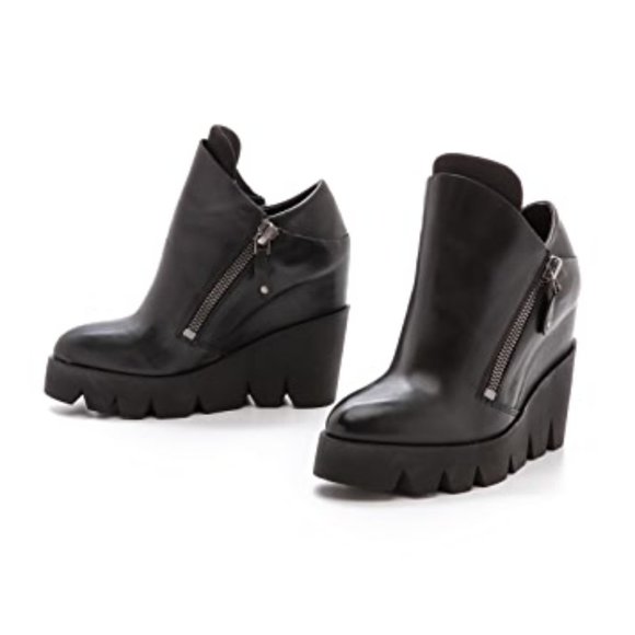Ash Shoes - Ash, Roxane - Wedge Booties / Boat Shoes / Lug Soles / sz. 37